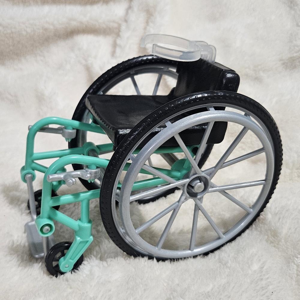 Kids Toy Wheelchair - Black and Green